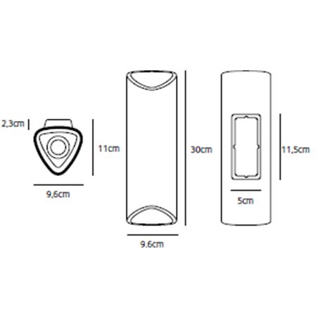 Jacco Maris Clark LED 30cm wall lamp