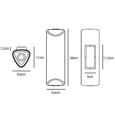 Jacco Maris Clark Outdoor LED 30cm wall lamp