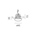 Wever & Ducré DEEP IP65 RECESSED 1.0 LED blade springs Recessed Lamp