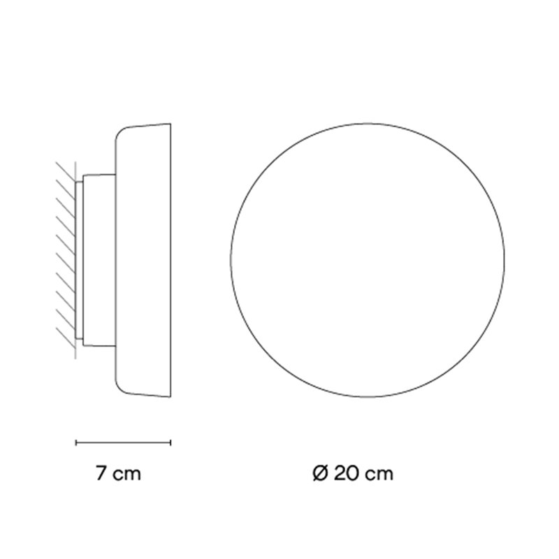 Vibia Dots glass v - 4680 Wandlampe