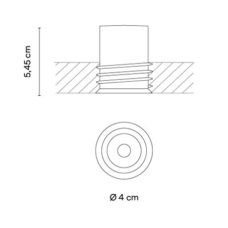 Vibia Bind solo Ø 4 cm Narrow - 6650 recessed spot