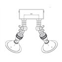 Tekna NAUTIC Lilley Spot Twin LED Ceiling lamp