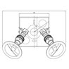 Tekna C LILLEY SPOT TWIN LED Deckenlampe