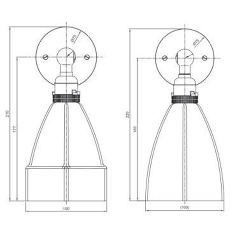 Tekna C STIFFKEY BOBECHE Wandlampe