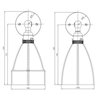 Tekna C STIFFKEY BOBECHE Wandlampe