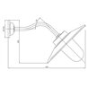 Tekna C QUAY LIGHT 45° Wandlampe