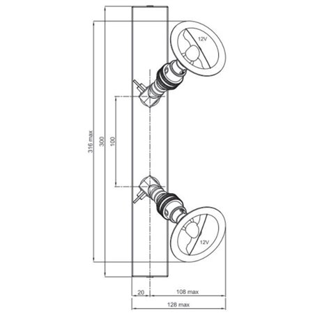 Tekna LILLEY SPOT ON RAIL 2 - LED (300MM) Ceiling lamp