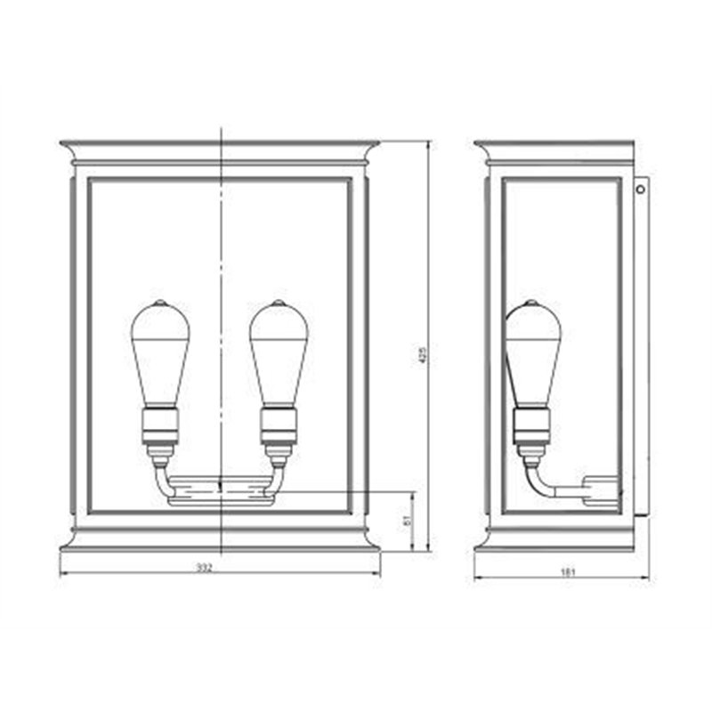 Tekna C Fullham Wandlampe