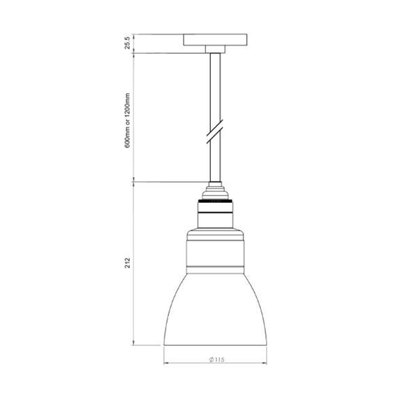 Tekna C Loft 600mm Hängelampe