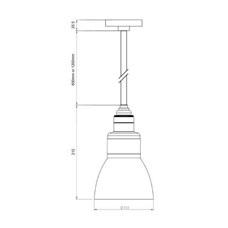 Tekna NAUTIC Loft 1200mm Suspension lamp