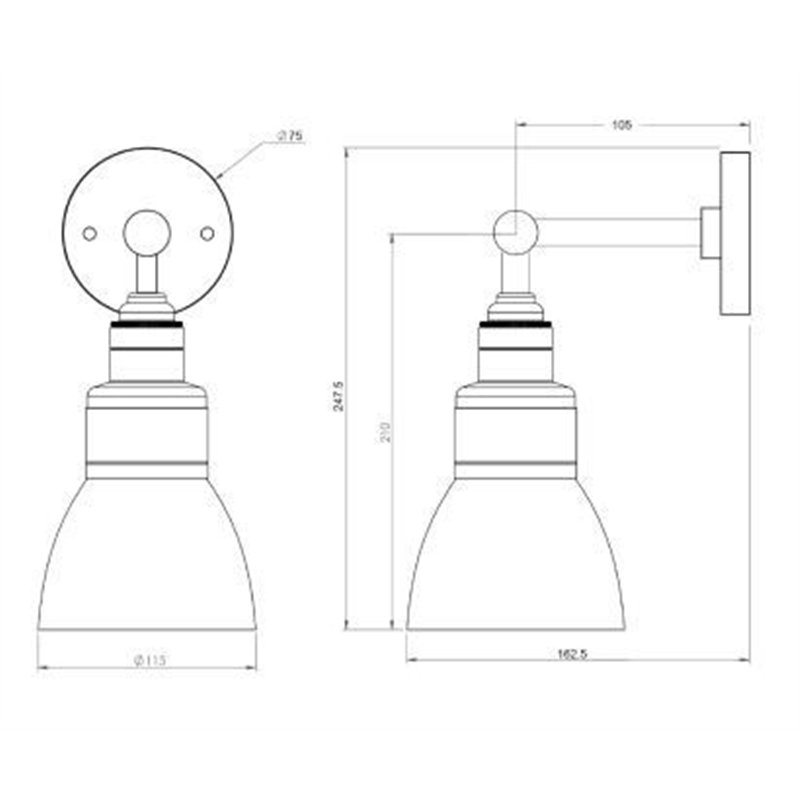 Tekna C Loft Wandlampe
