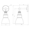 Tekna C Loft Wandlampe