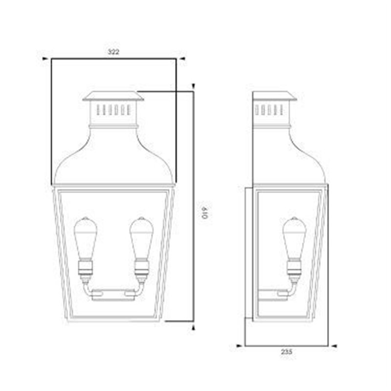 Tekna C Montrose City Wandlampe
