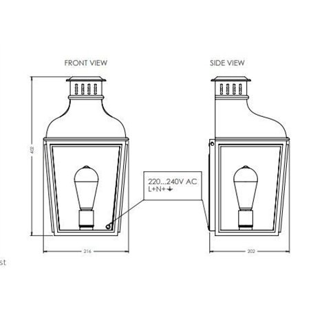 Tekna NAUTIC Montrose City Small Wall lamp