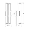 Tekna Phara Large Double Wandlampe