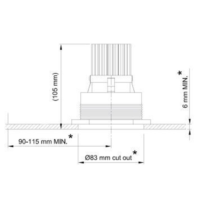 Tekna POT 1 - TRIMLESS XOB Einbaustrahler