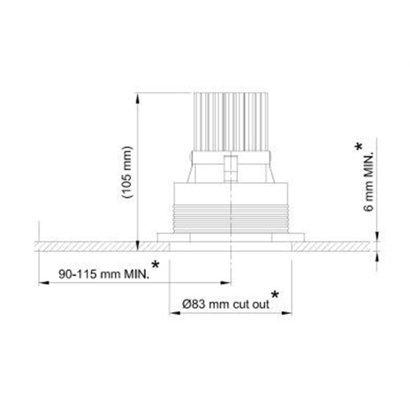 Tekna POT 1 - TRIMLESS XICATO Einbaustrahler