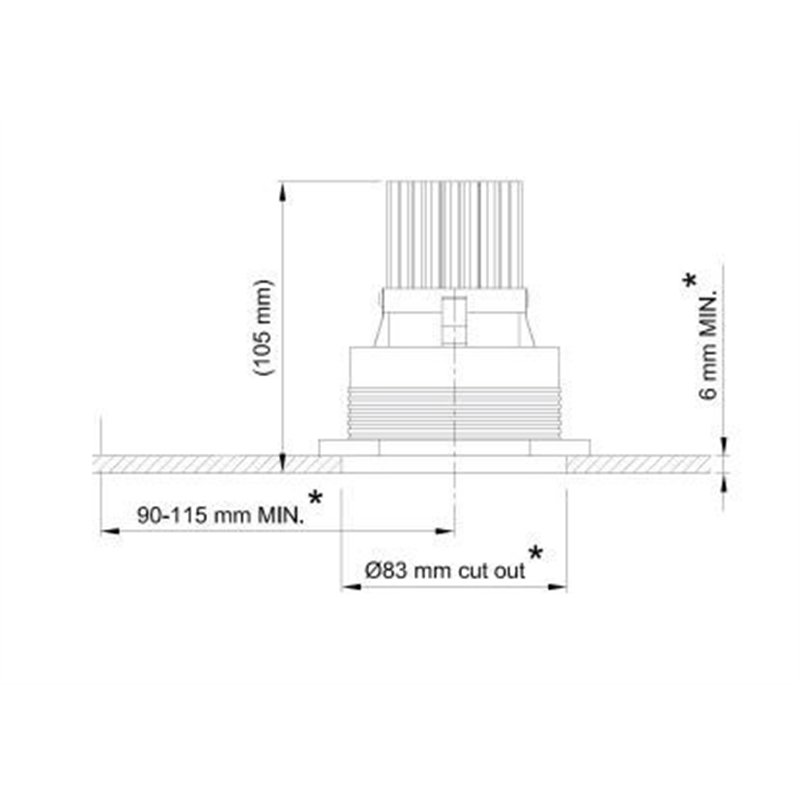 Tekna POT 1 - TRIMLESS 12V LED Einbaustrahler
