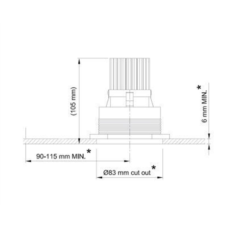Tekna POT 1 - TRIM LED CITIZEN Einbaustrahler
