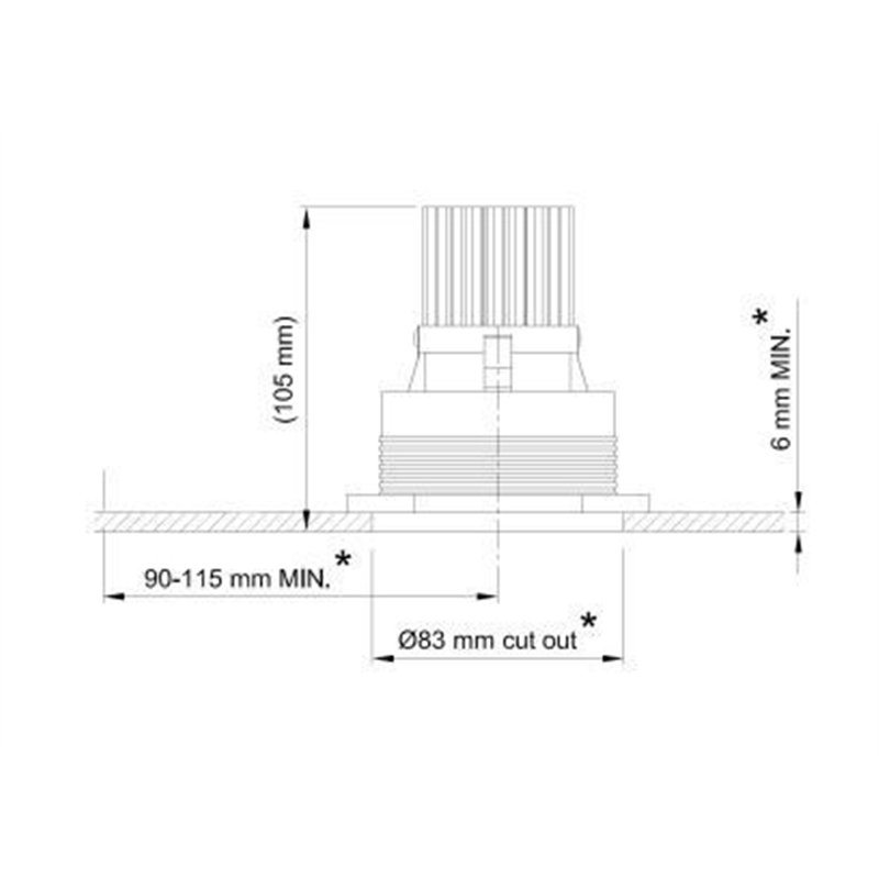 Tekna POT 2 - TRIMLESS LED CITIZEN Einbaustrahler
