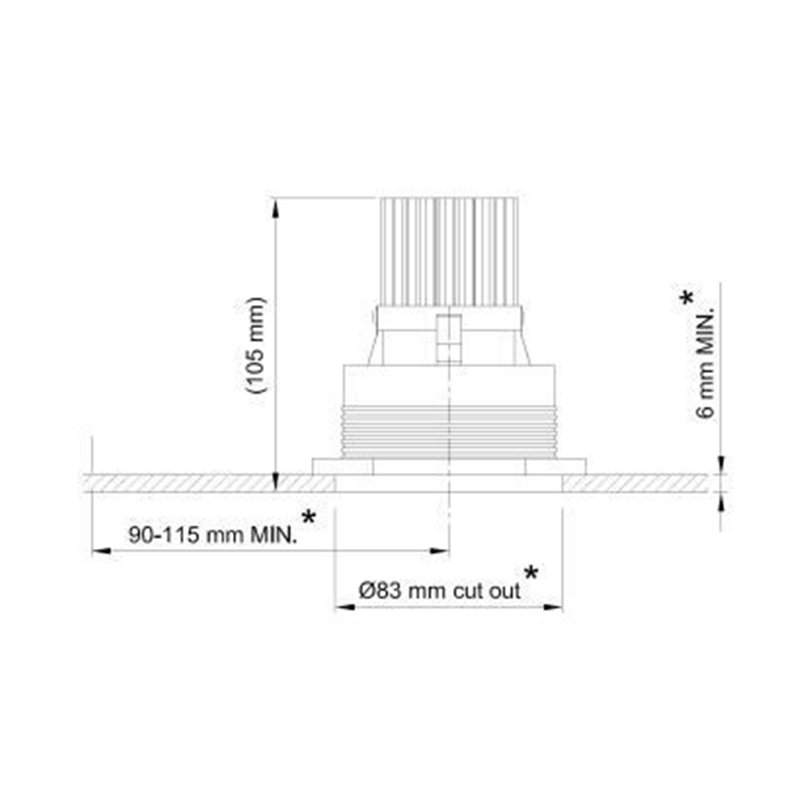 Tekna POT - TRIMLESS GU10 LED Einbaustrahler
