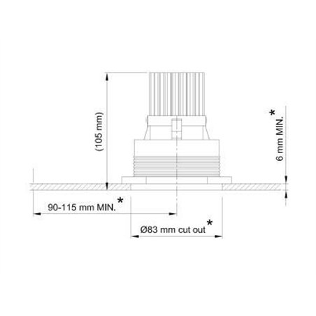 Tekna FLATSPOT 2 - TRIM XICATO Recessed lamp