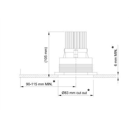 Tekna FLATSPOT 2 - TRIM 12V LED Recessed lamp