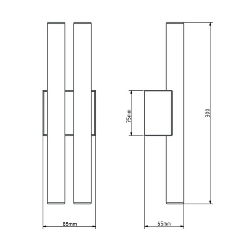 Tekna ARTON Phare Double Small Wandlampe