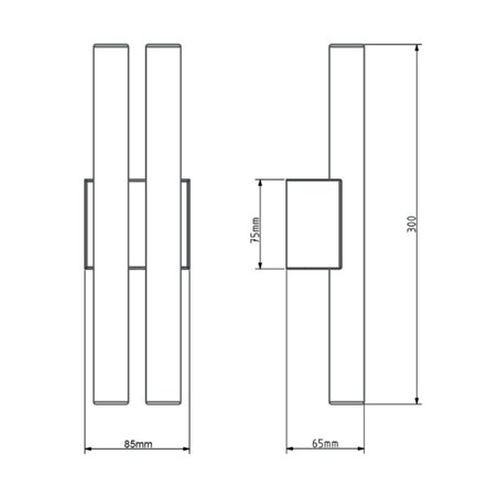 Tekna ARTON Phare Double Small Wall lamp