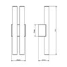 Tekna ARTON Phare Double Small Wandlampe