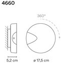 Vibia Dots A Turnable wall lamp
