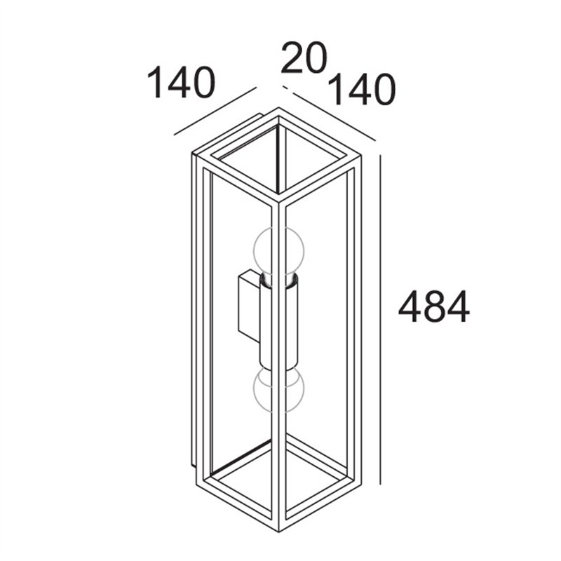 Delta Light MONTUR L O E27 Wandlampe