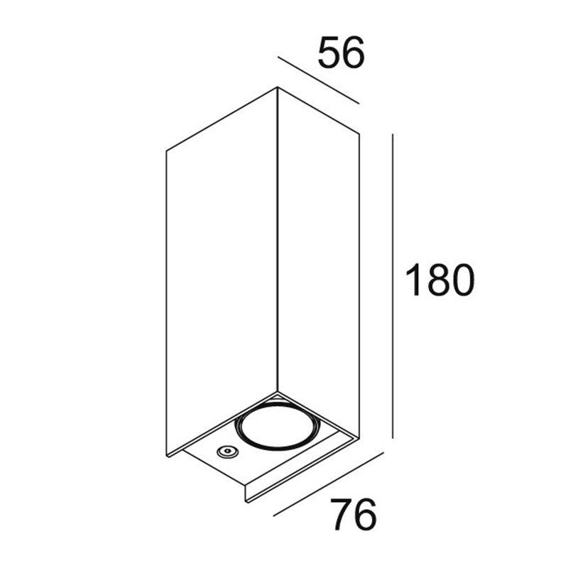 Delta Light MONO II DOWN-UP LED Wandlampe