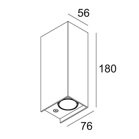 Delta Light MONO II DOWN-UP LED Wall lamp