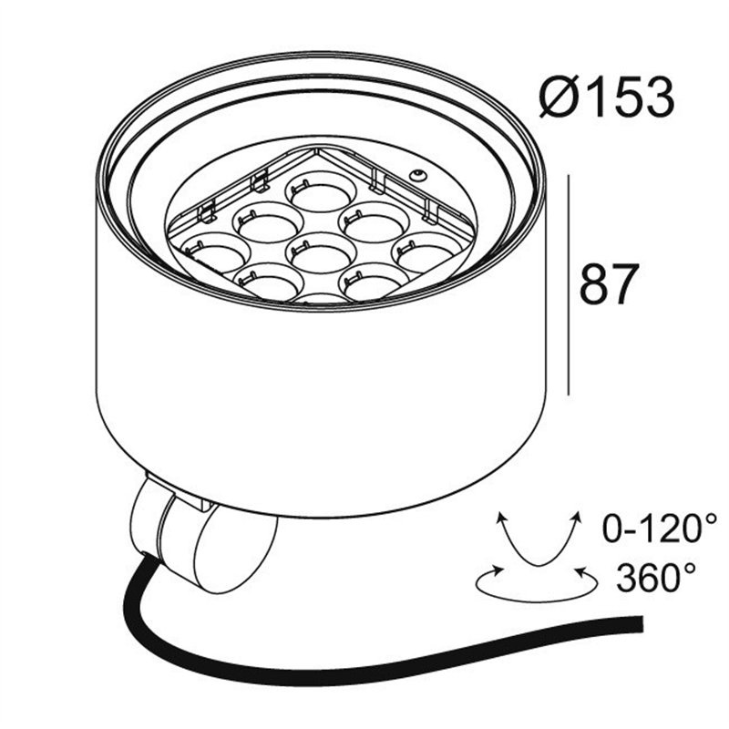 Delta Light FRAX MB HONEYCOMB Stehlampe / Wandlampe