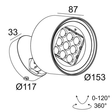 Delta Light FRAX M Floor lamp / Wall lamp
