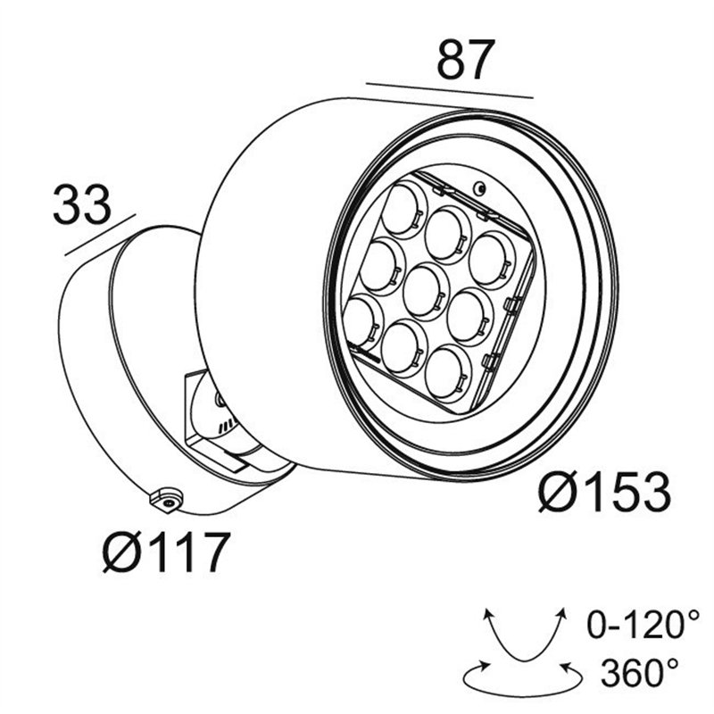Delta Light FRAX M HONEYCOMB Bodenlampe / Wandlampe