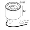 Delta Light FRAX SB SUPERSPOT HONEYCOMB Stehlampe / Wandlampe