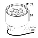Delta Light Frax Mb Pole Honeycomb wall lamp