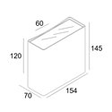 Delta Light Nocta Sq155 2Vwfl wall lamp