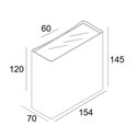 Delta Light Nocta Sq155 Vwfl wall lamp