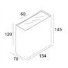Delta Light NOCTA SQ155 VWFL Wandlampe