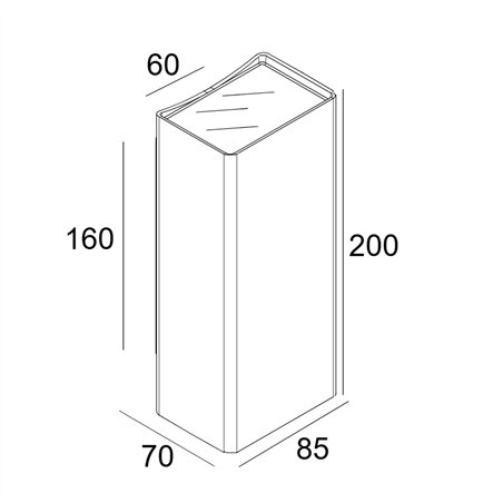 Delta Light Nocta Sq85 Down-Up Sp wall lamp