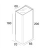 Delta Light NOCTA SQ85 DOWN-UP SP Wandlampe