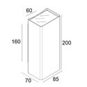 Delta Light Nocta Sq85 Down-Up Vwfl wall lamp