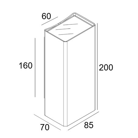 Delta Light Nocta Sq85 Down-Up Vwfl wall lamp