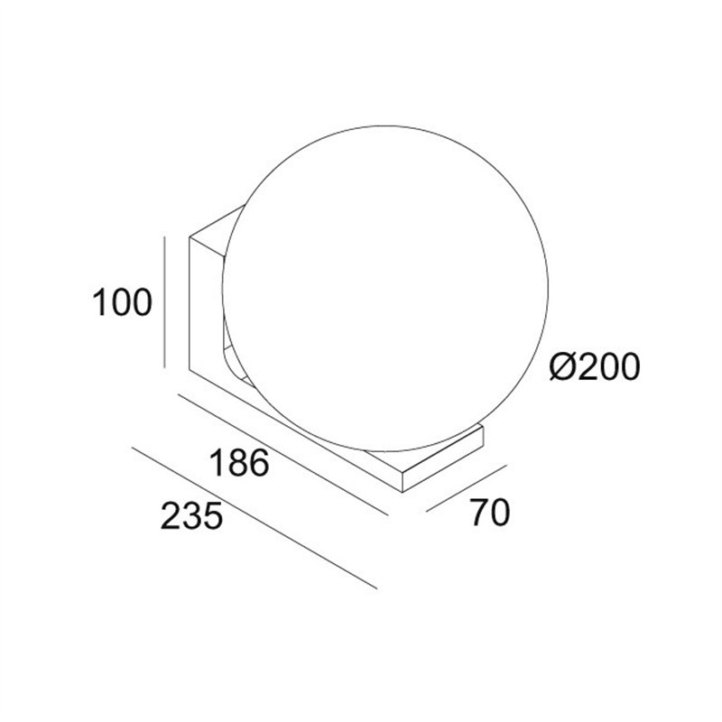 Delta Light OONO W M Wandlampe