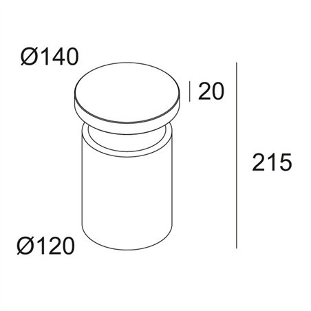 Delta Light BAZIL 121 Garden lamppost