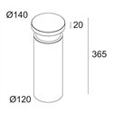 Delta Light BAZIL 123 Garden lamppost