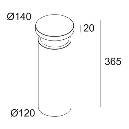 Delta Light BAZIL 123 Garden lamppost